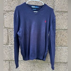 Polo Prima Cotton V-neck Sweater – Medium